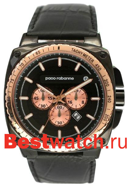 Часы Paco Rabanne Gent Leather Round PRH985_3AA